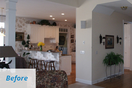 Photo of a kitchen before