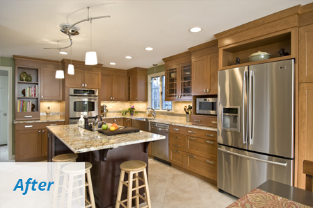 Photo of a kitchen after